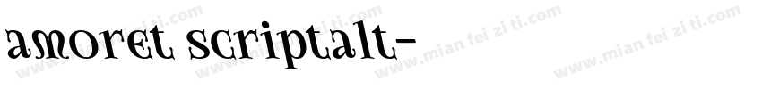 amoret scriptalt字体转换